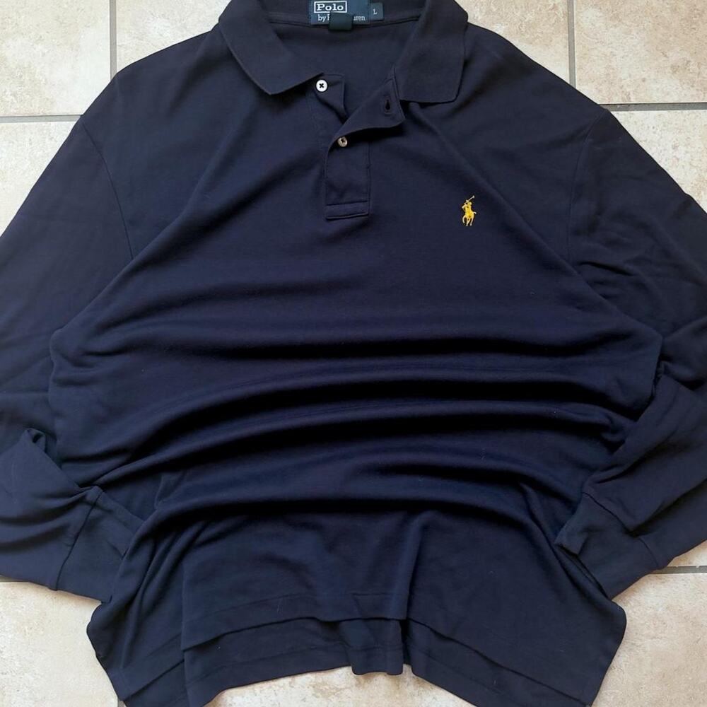 Polo by Ralph Lauren Classic Fit Long Sleeve Polo Shirt - Size L